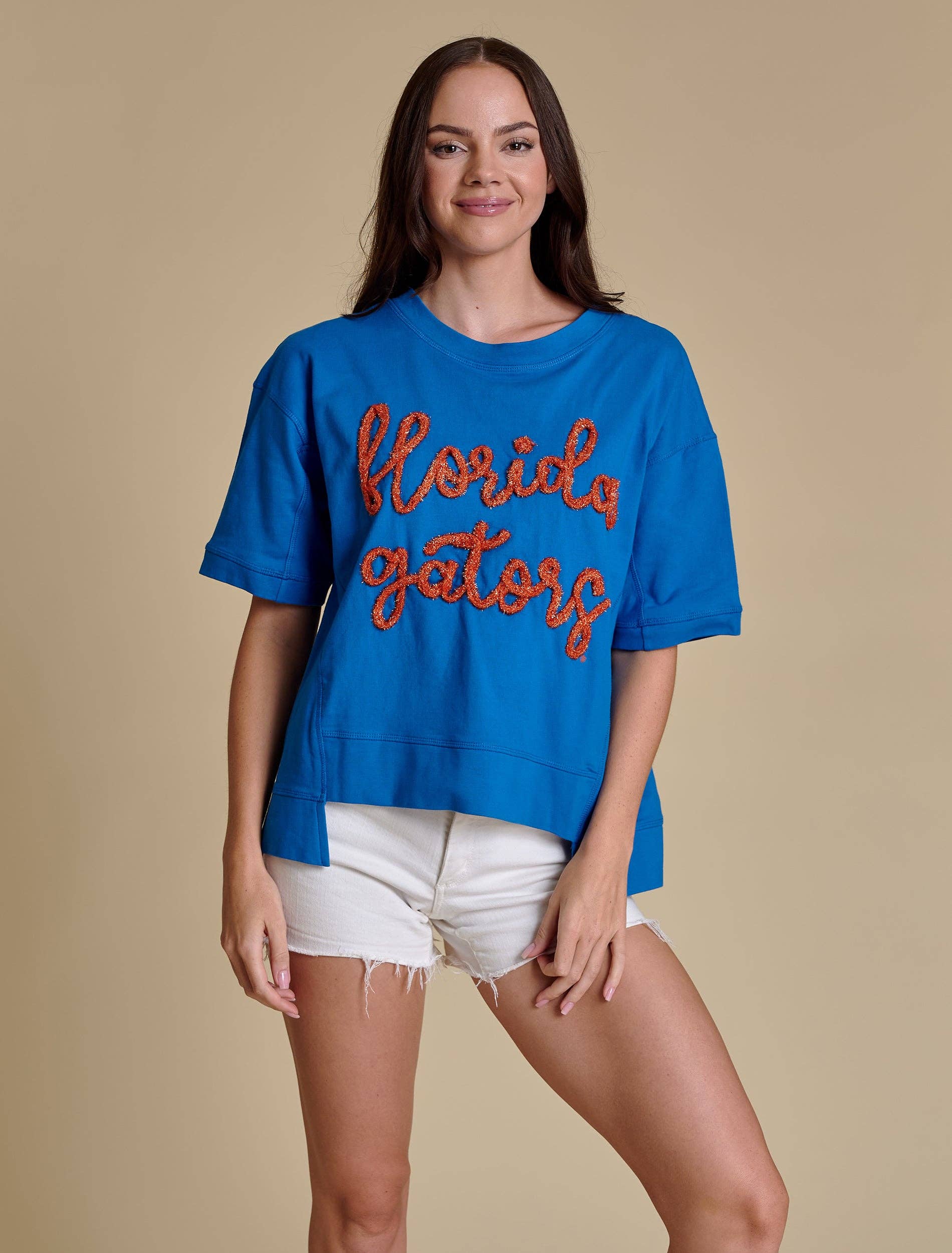 The Glitter Script Boxy Top | Florida