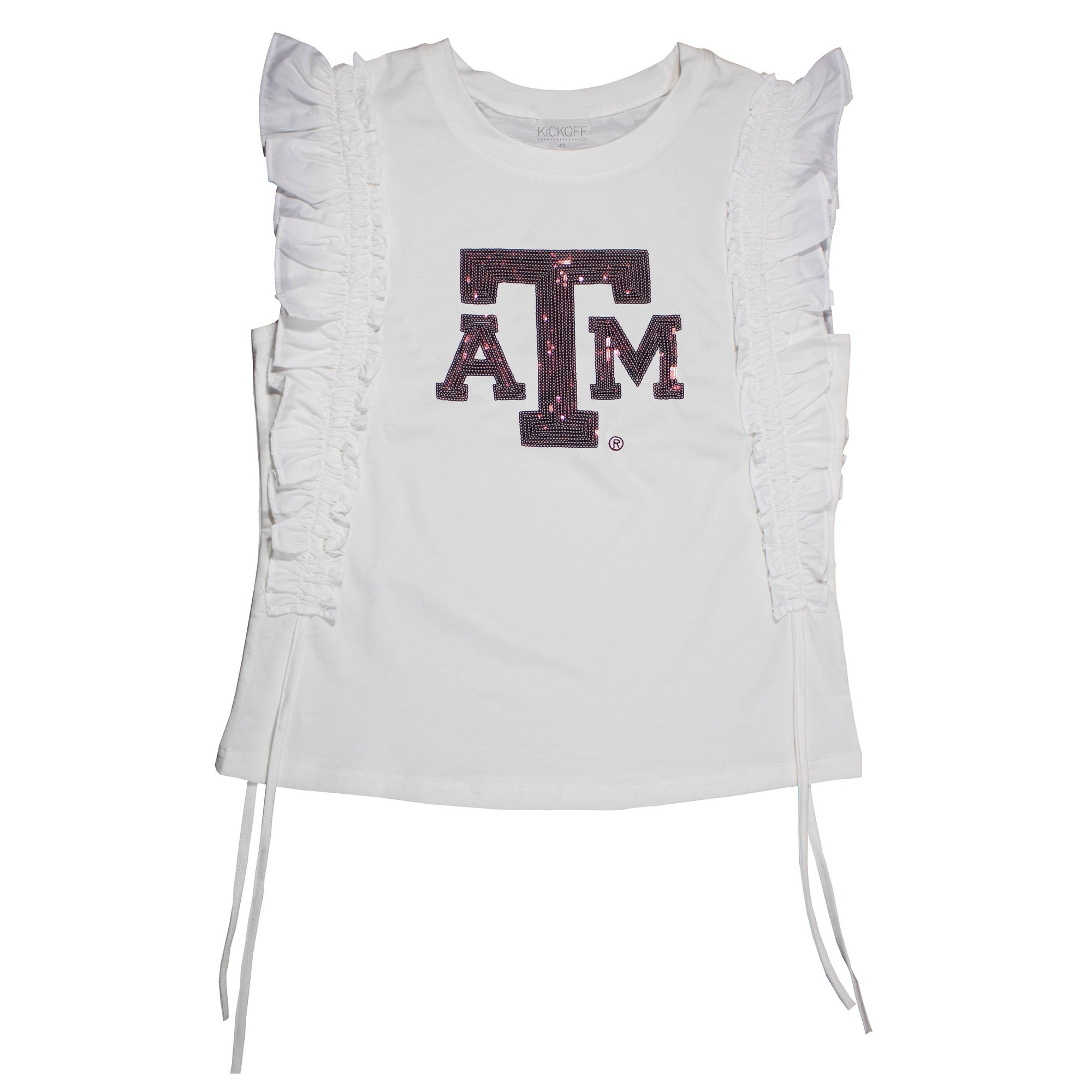 Sequin Ruffle Sleeve - NCAA Licensed: University of Florida / XL