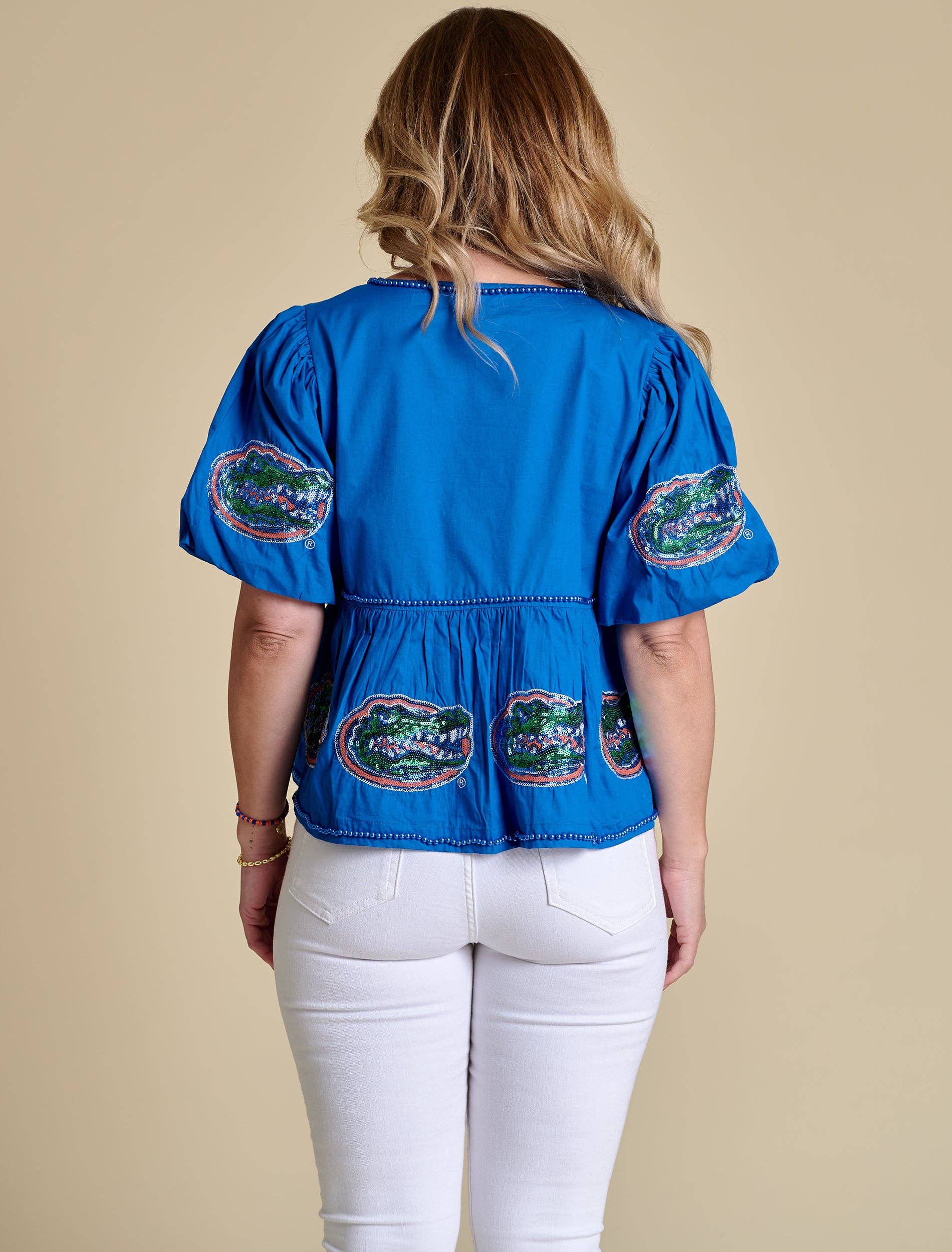 The Puff Sleeve Peplum Top | Florida