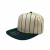 PLAIN FLAT PIN STRIPE HAT