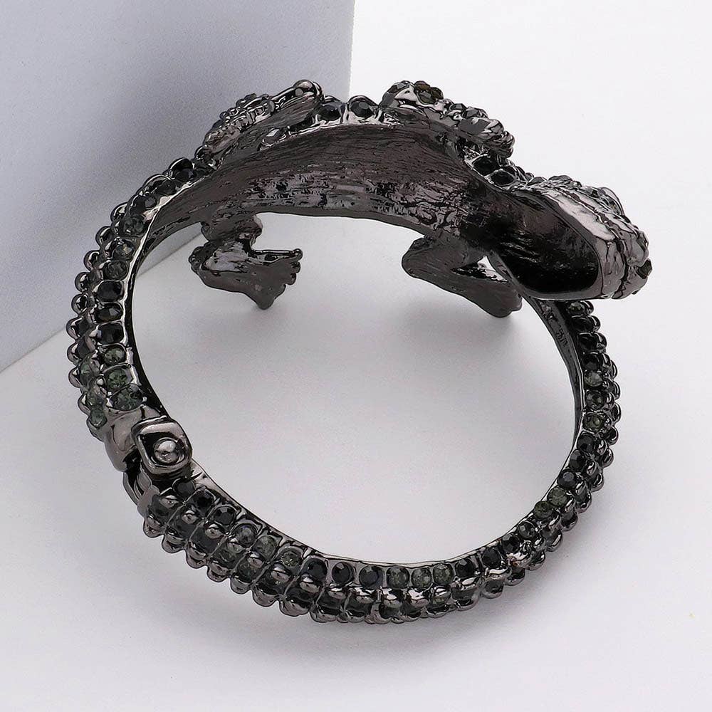 Crystal Rhinestone Crocodile/Alligator Embellished Bracelet