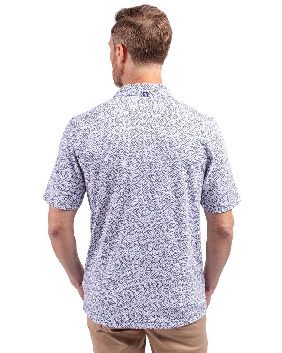 Cutter & Buck Virtue Eco Pique Botanical Print Recycled Polo