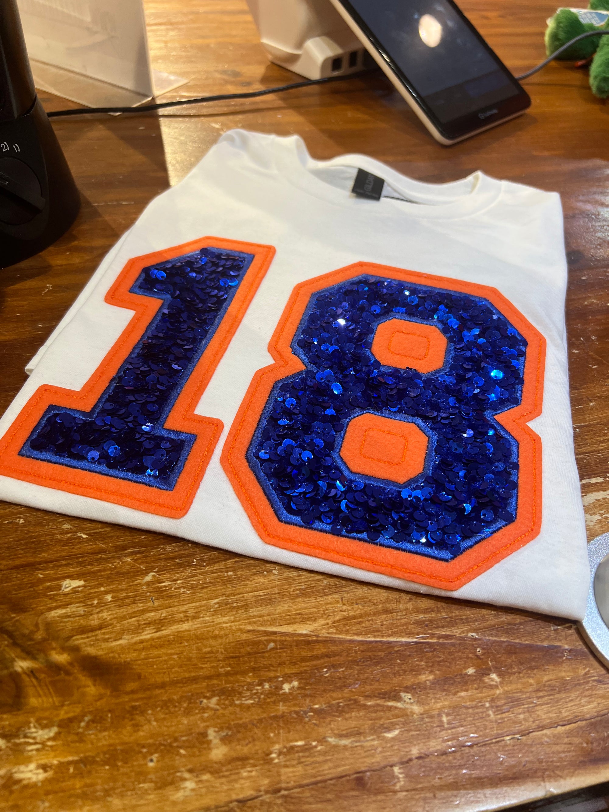 Custom Initial Sequin Sweatshirt