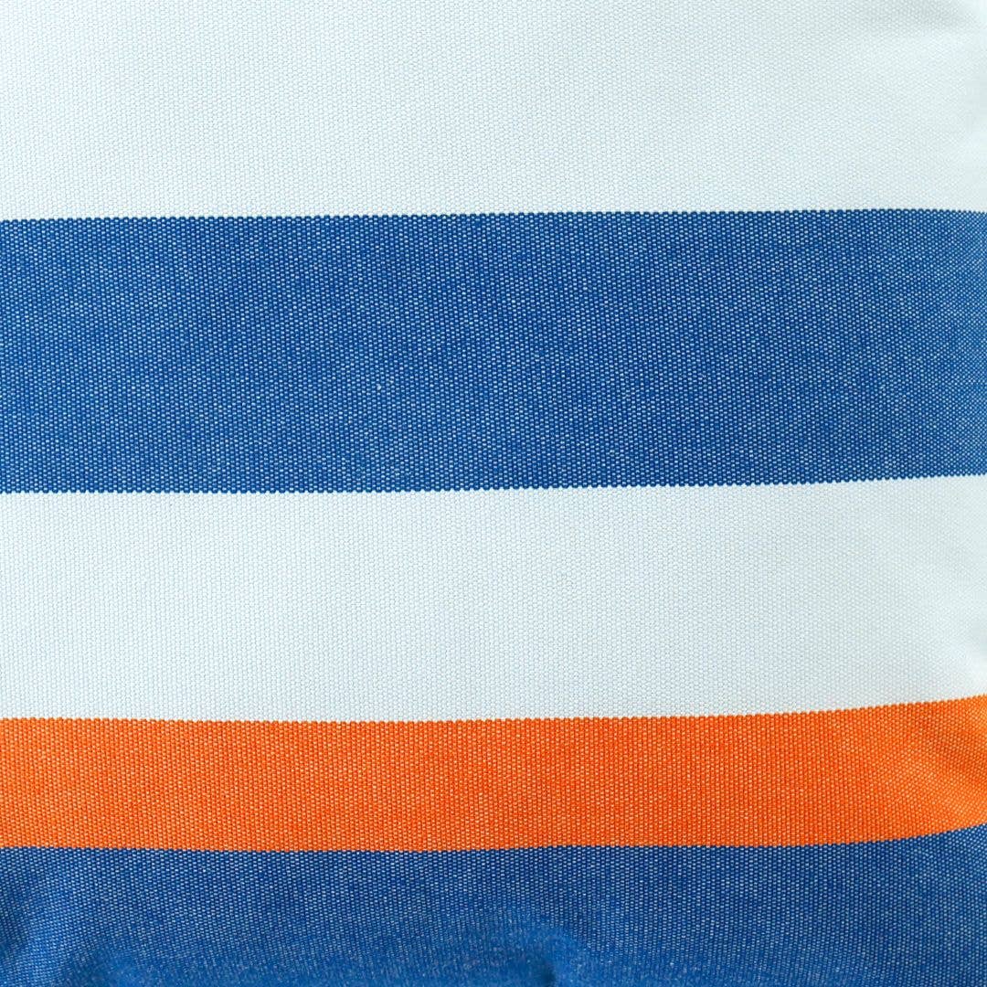 UF Florida Gators Colors Pillow Covers -Blue Orange Stripes