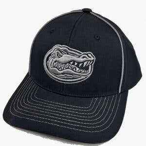 Florida Gators Cap- Black w/ Grey Piping