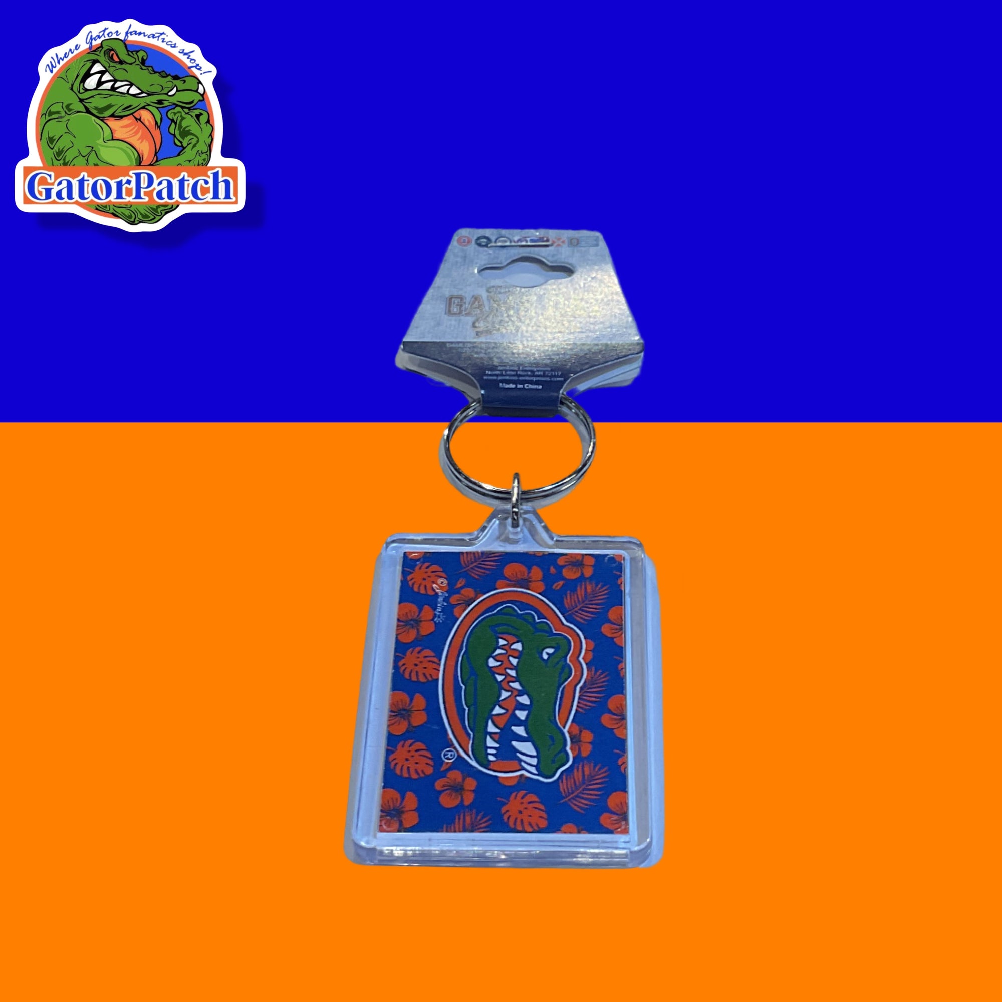 Hawaiian Gators Head Keychain