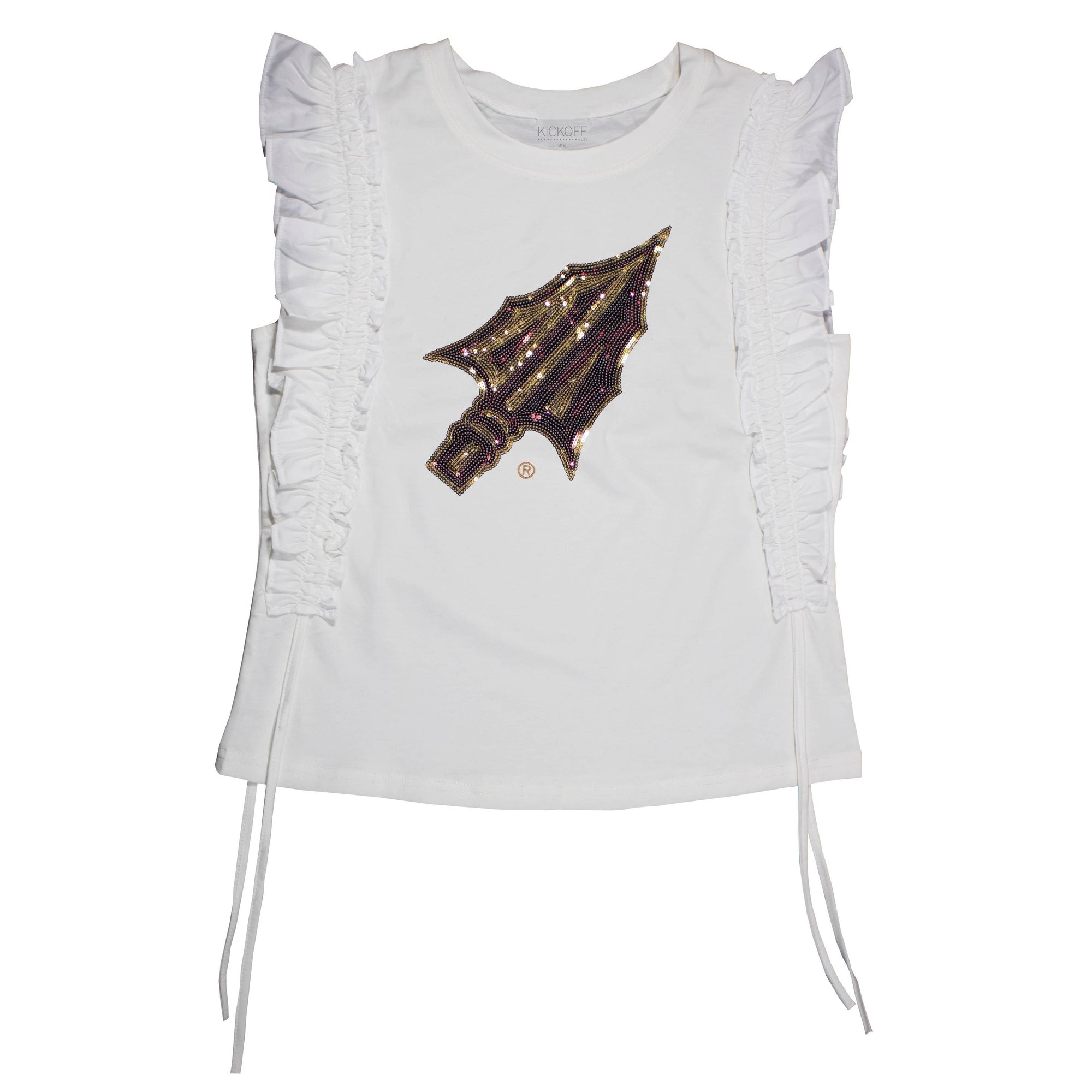 Sequin Ruffle Sleeve - NCAA Licensed: University of Florida / M