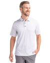 Cutter & Buck Pike Double Dot Print Stretch Mens Polo: College Orange / XXL / MCK00137