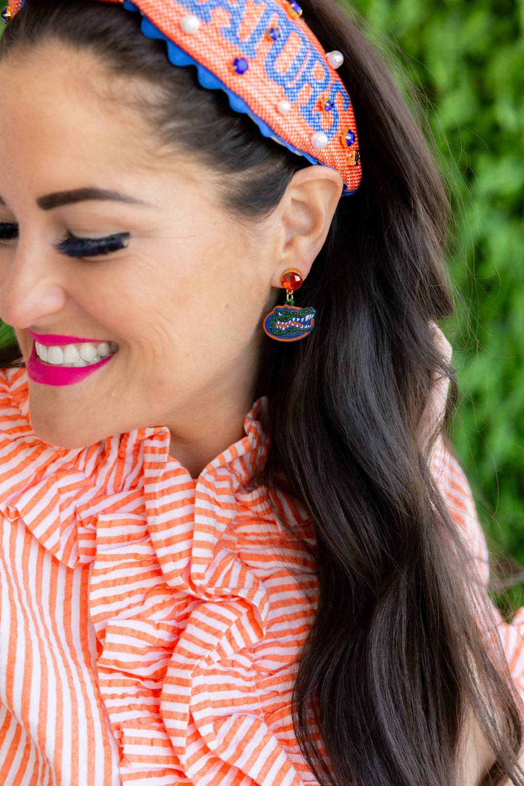Mini Gator Logo Earrings