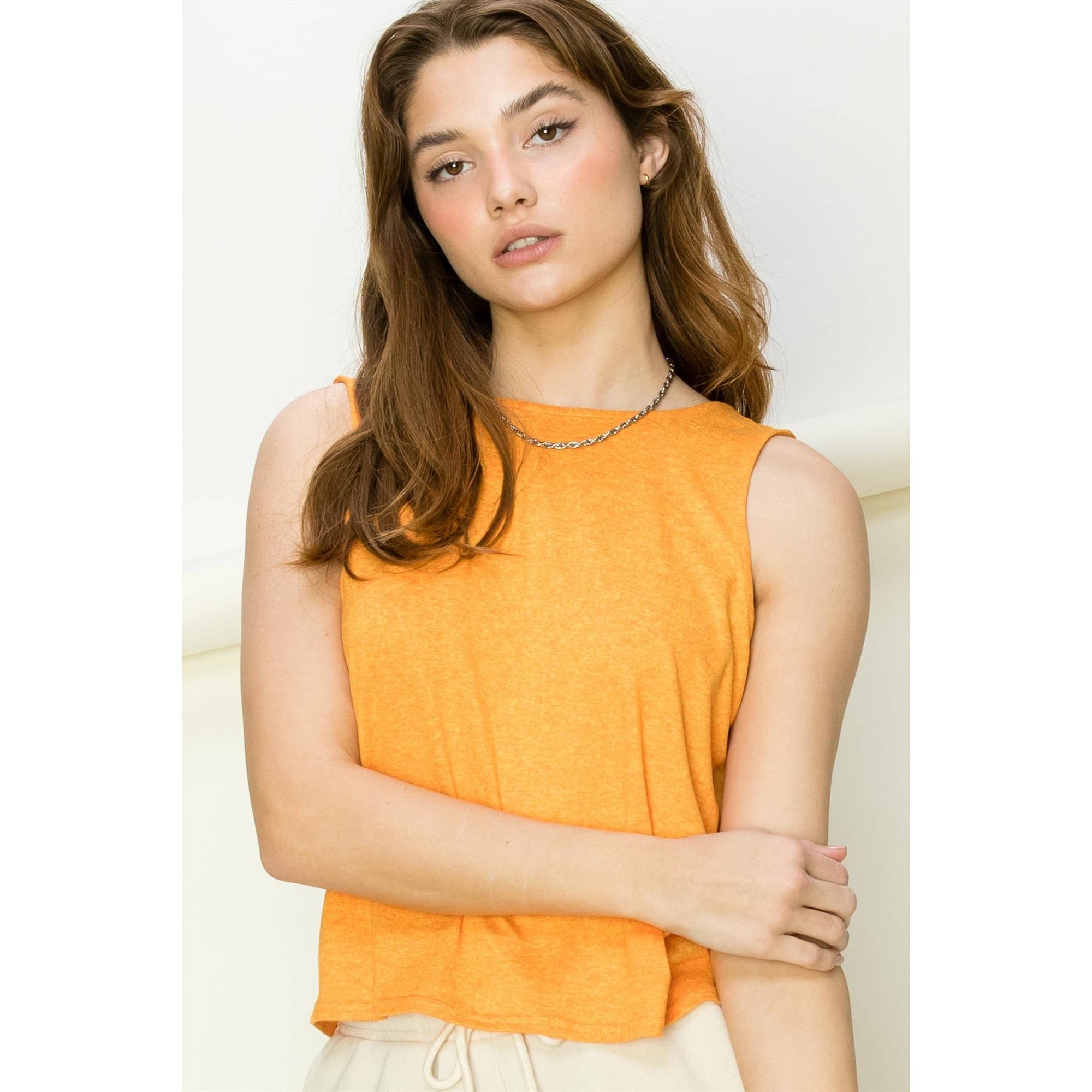 Tie-Back Sleeveless Top