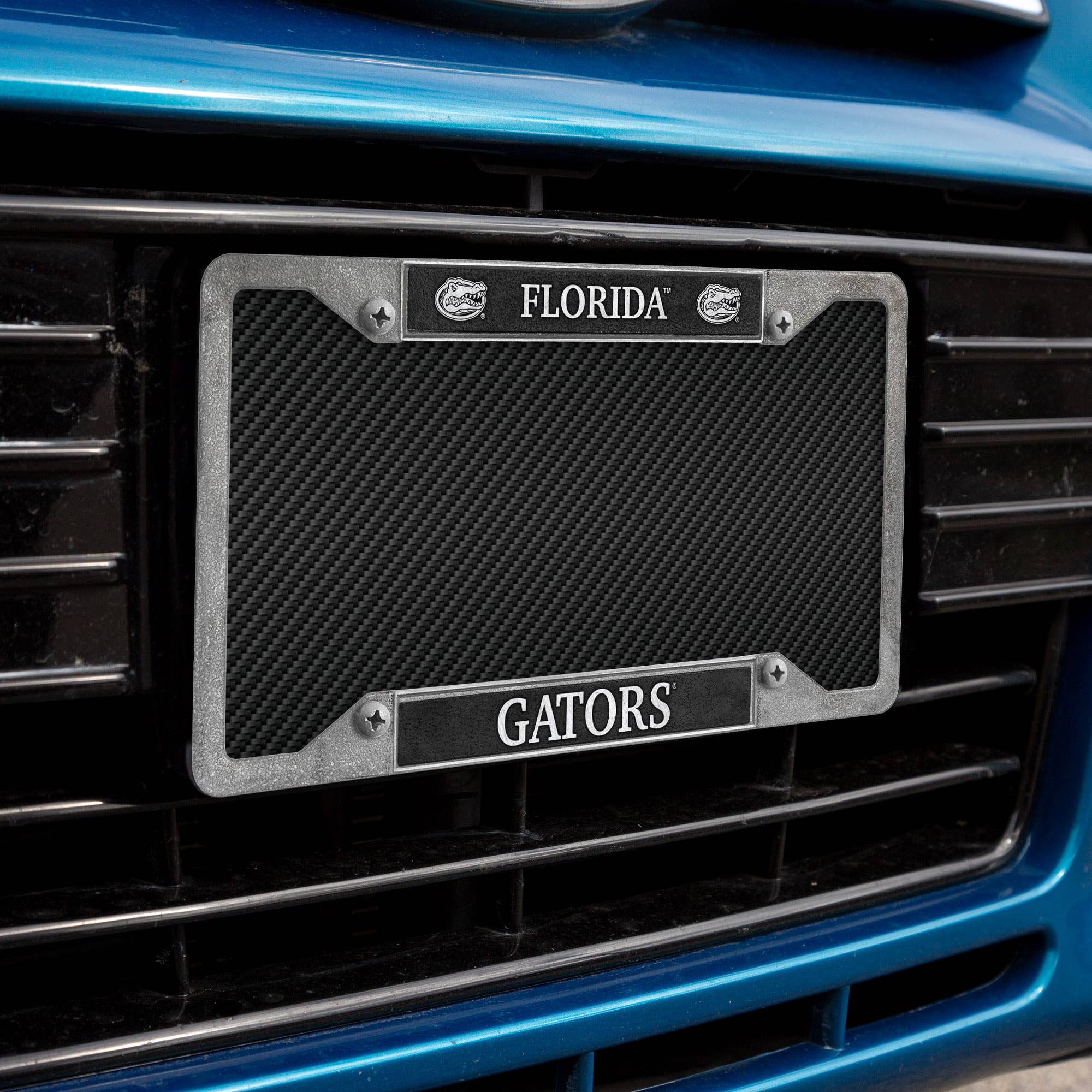 NCAA  Florida Gators  Pewter License Plate Frame 12" x 6"
