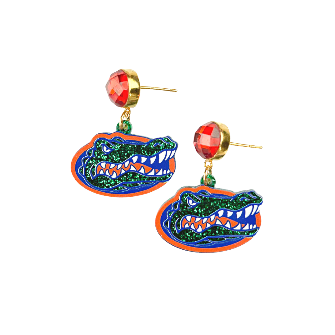 Mini Gator Logo Earrings