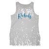 Sequin Script Fringe Tank - NCAA Licensed: University of Florida / M