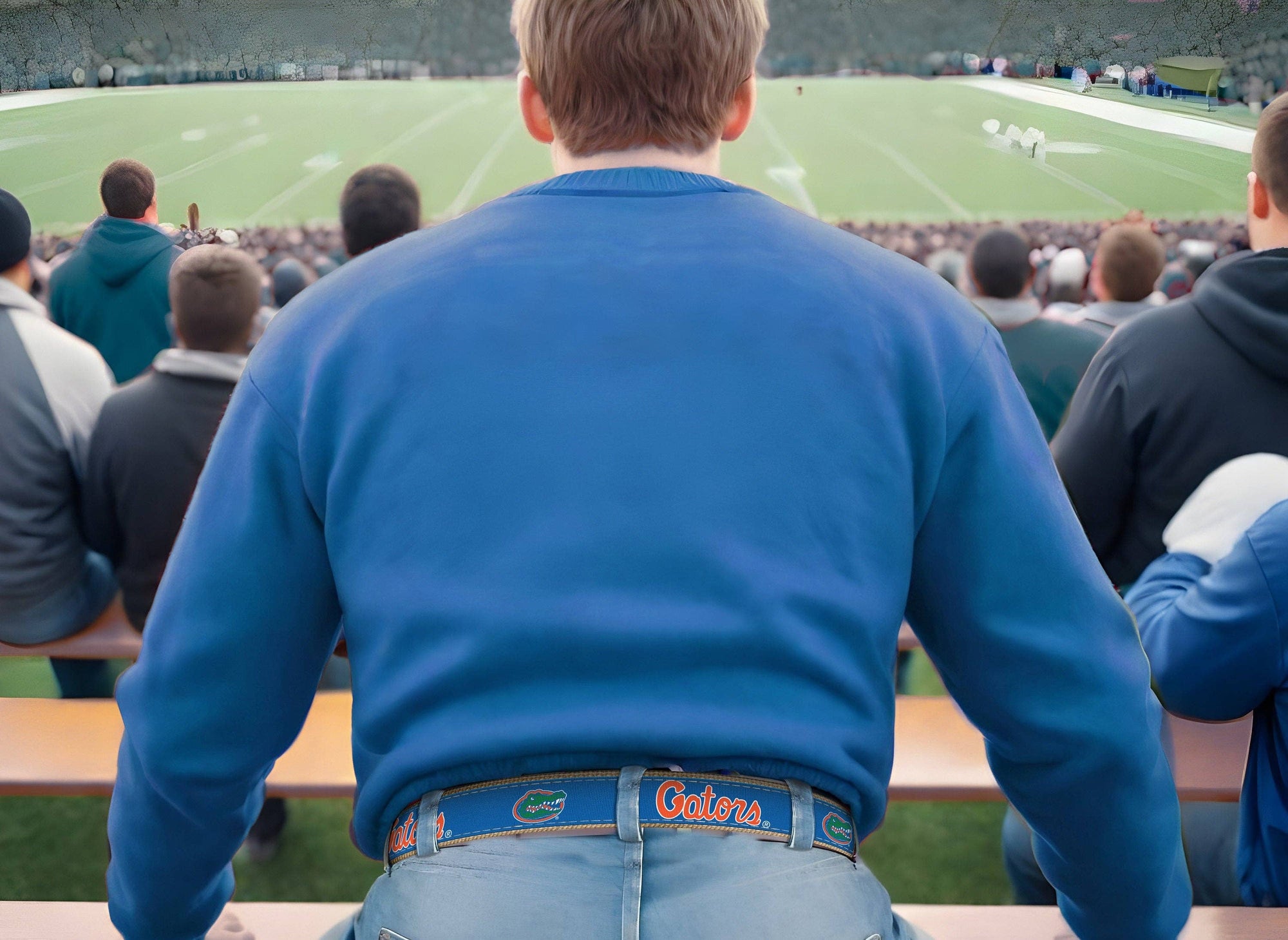 Florida Gators Men's Collegiate Woven Ribbon Belt.