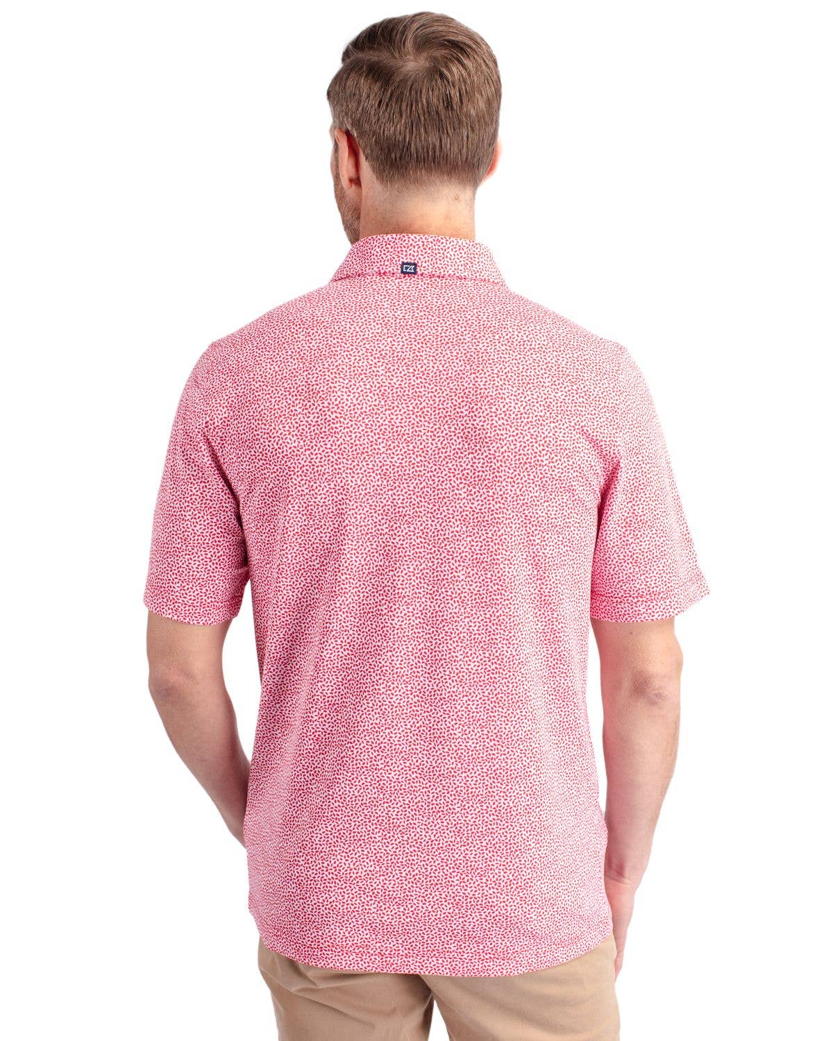 Cutter & Buck Virtue Eco Pique Botanical Print Recycled Polo