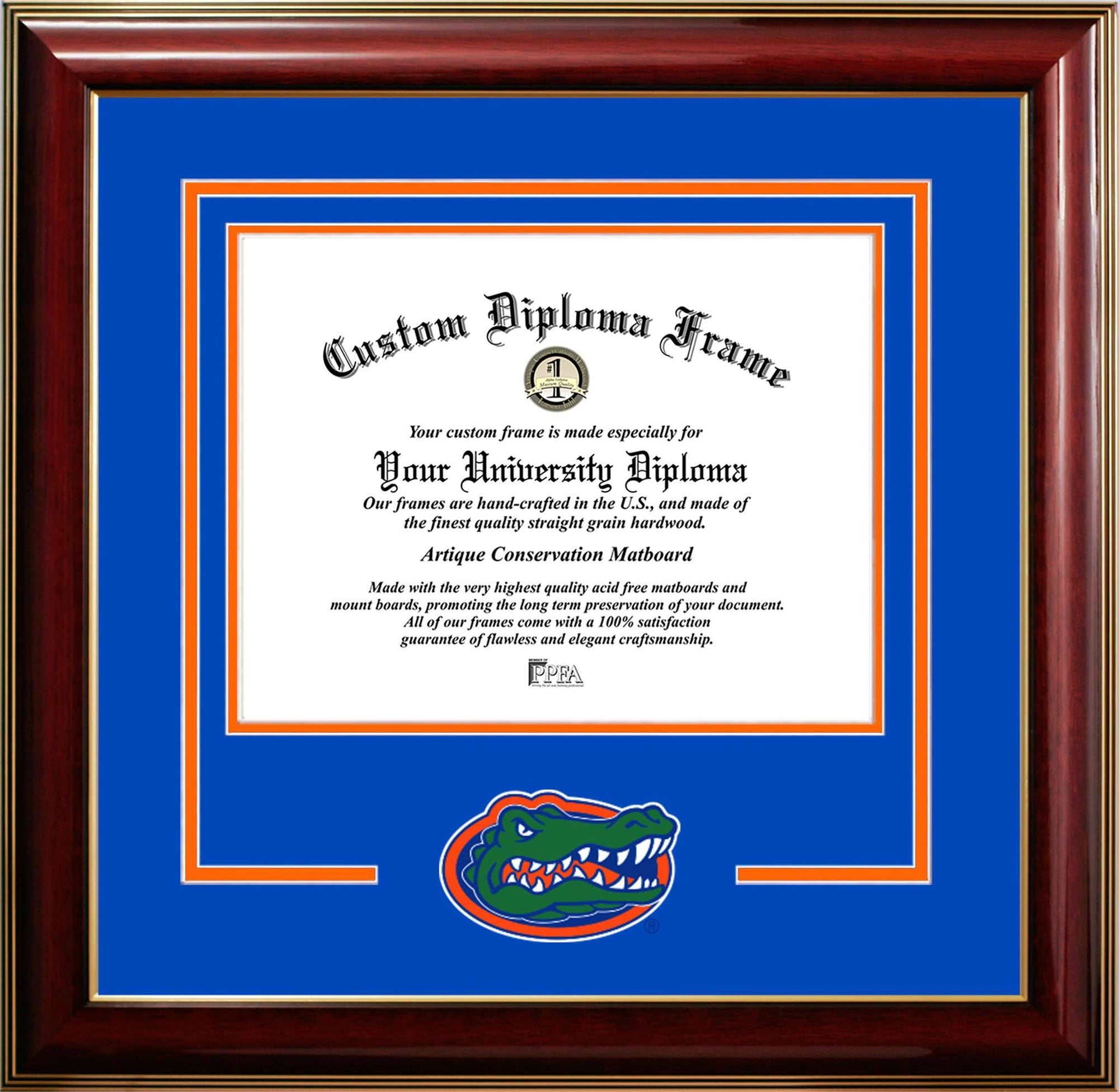 University of Florida Gators Spirit Logo Diploma Frame
