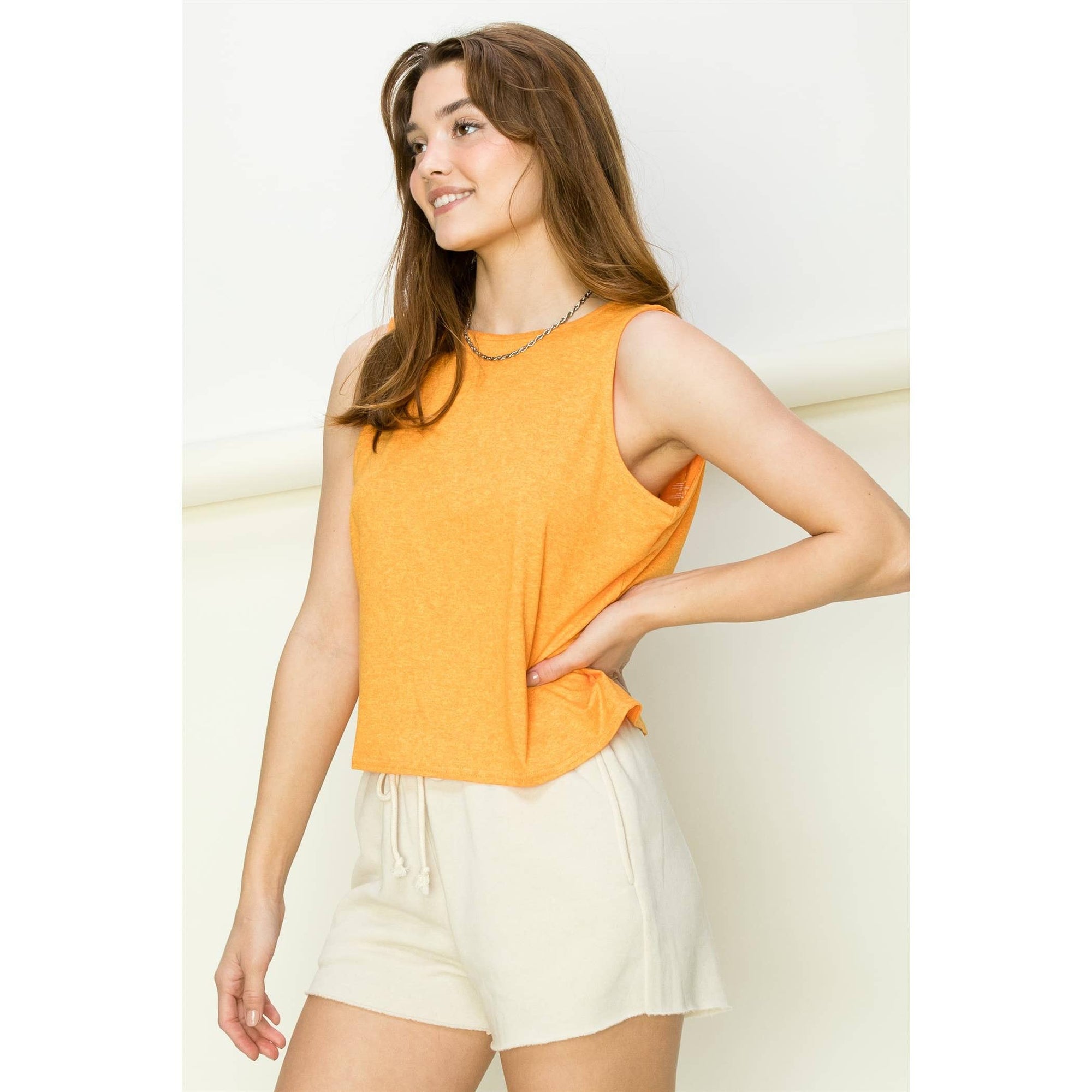 Tie-Back Sleeveless Top