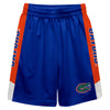 Florida Gators Blue Stripes Solid Orange Athletic Mesh Short