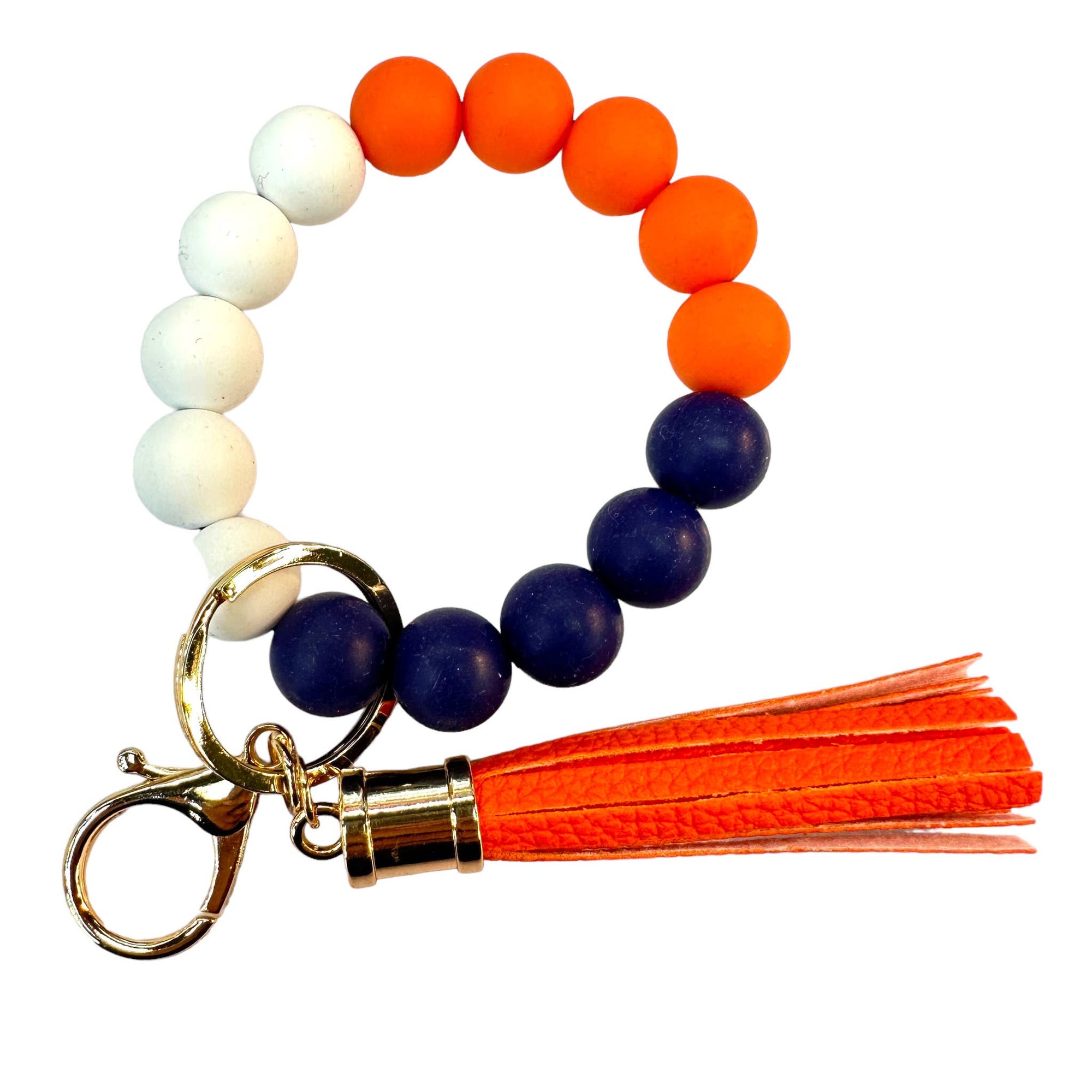 Gameday Ball Bracelets: Orange/blue