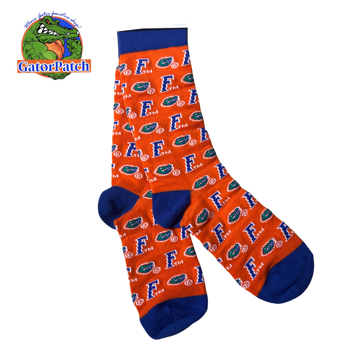 Adult Florida Gators Crew Repeat Logo Sock ￼
