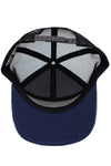 Camouflage Polyester Fabric 7 Panel Flat Bill Trucker Hat