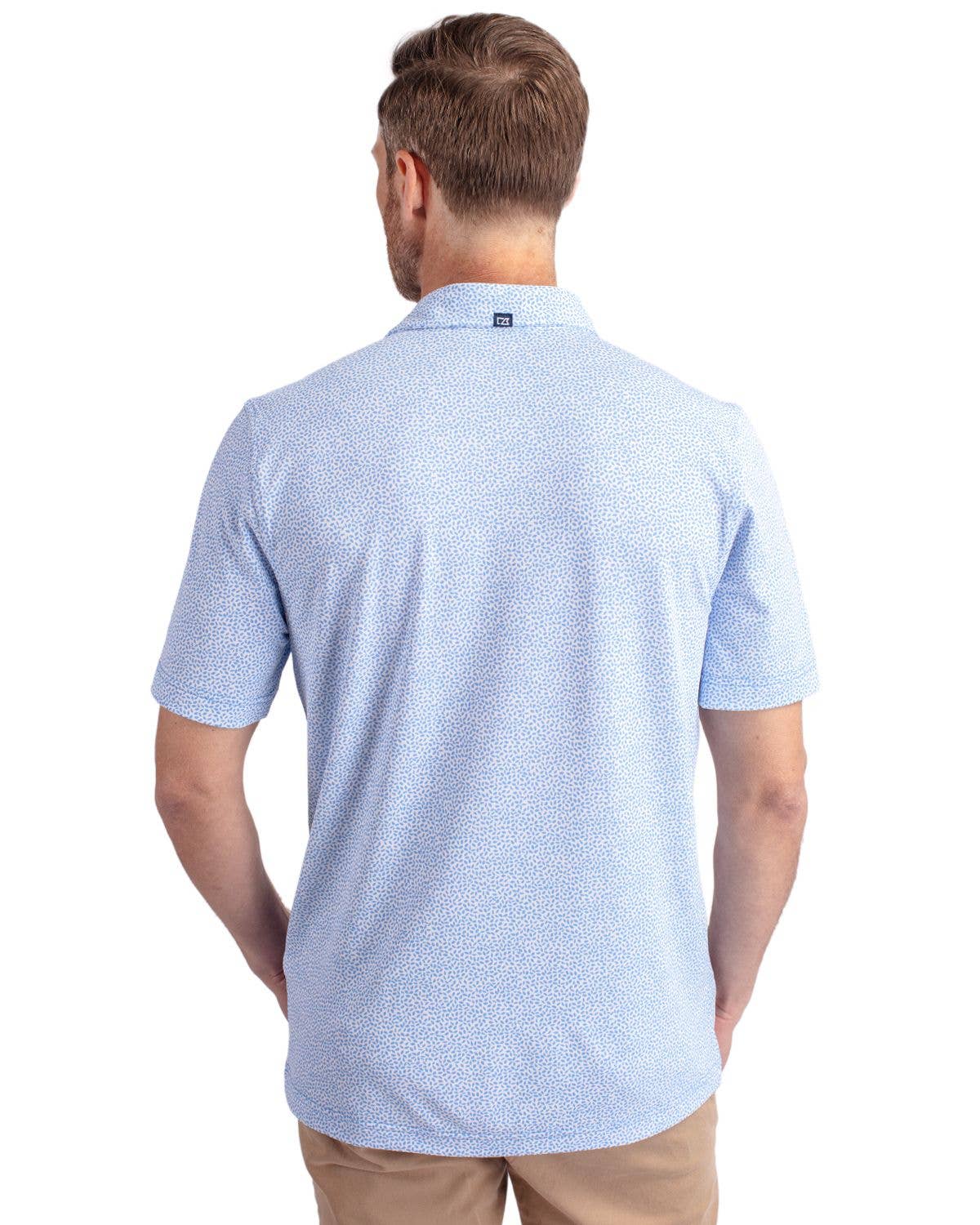 Cutter & Buck Virtue Eco Pique Botanical Print Recycled Polo