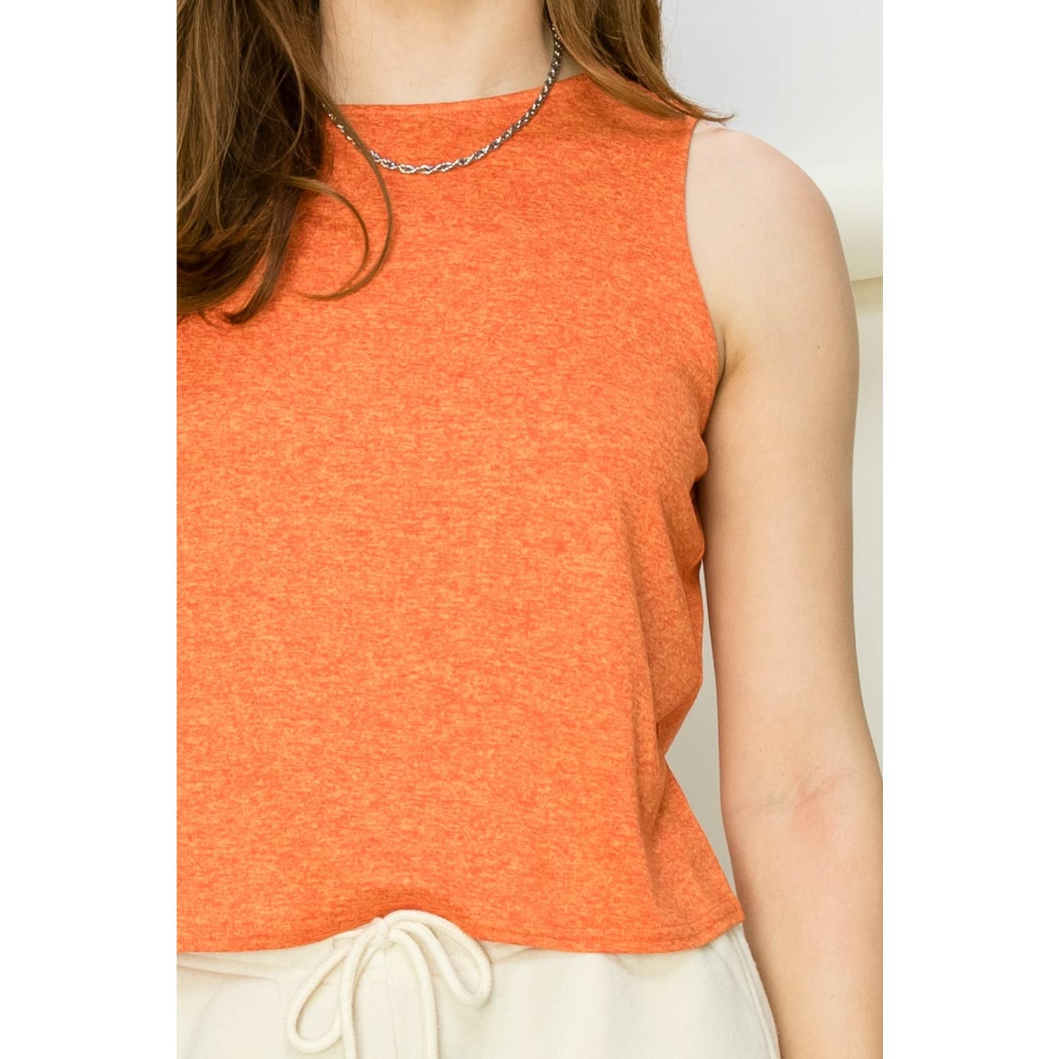 Tie-Back Sleeveless Top