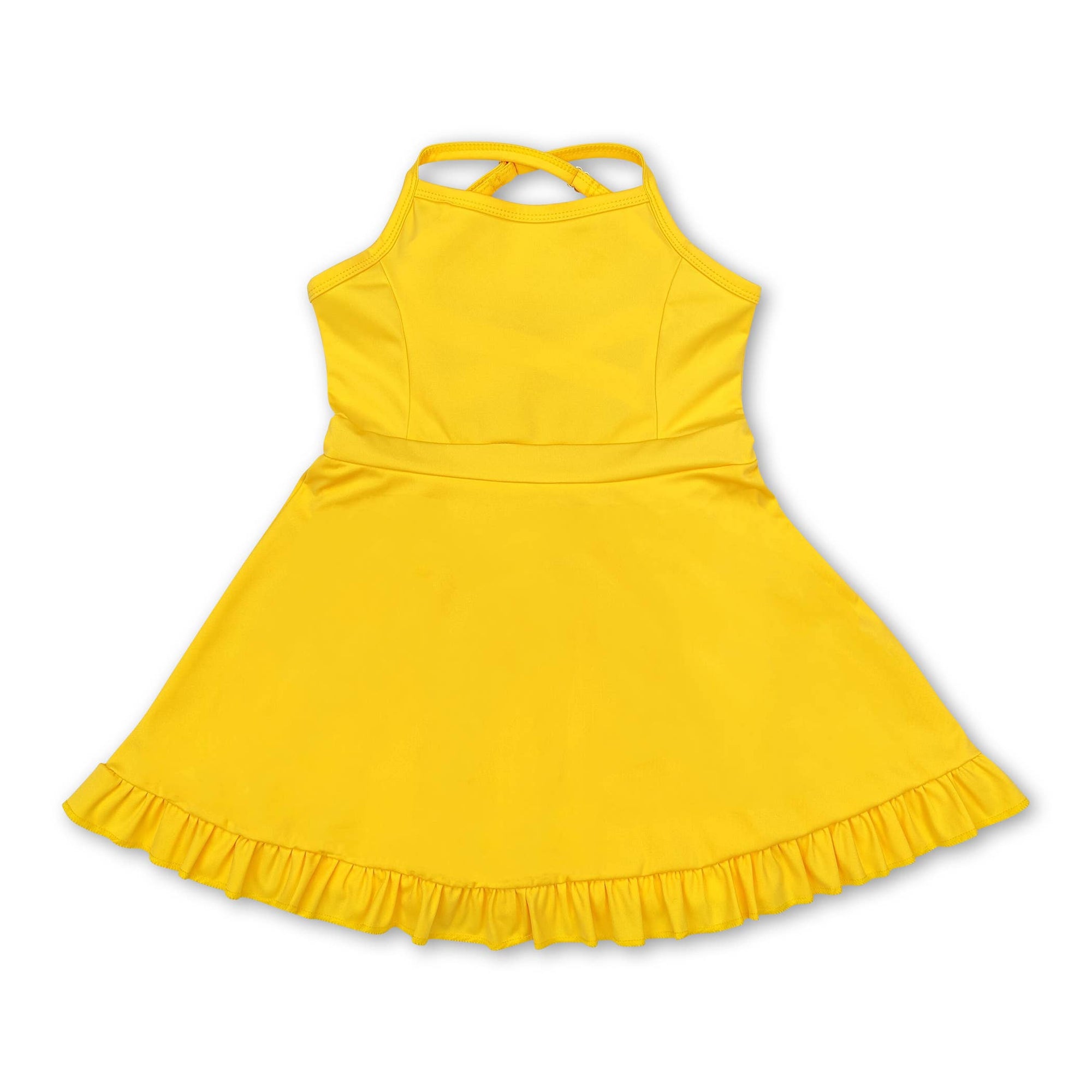 Multi colors kids girls summer athletic dresses