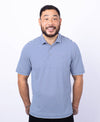 Cutter & Buck Virtue Eco Pique Stripe Recycled Mens Polo: M / Tour Blue / MCK01168