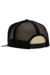 Camouflage Polyester Fabric 7 Panel Flat Bill Trucker Hat