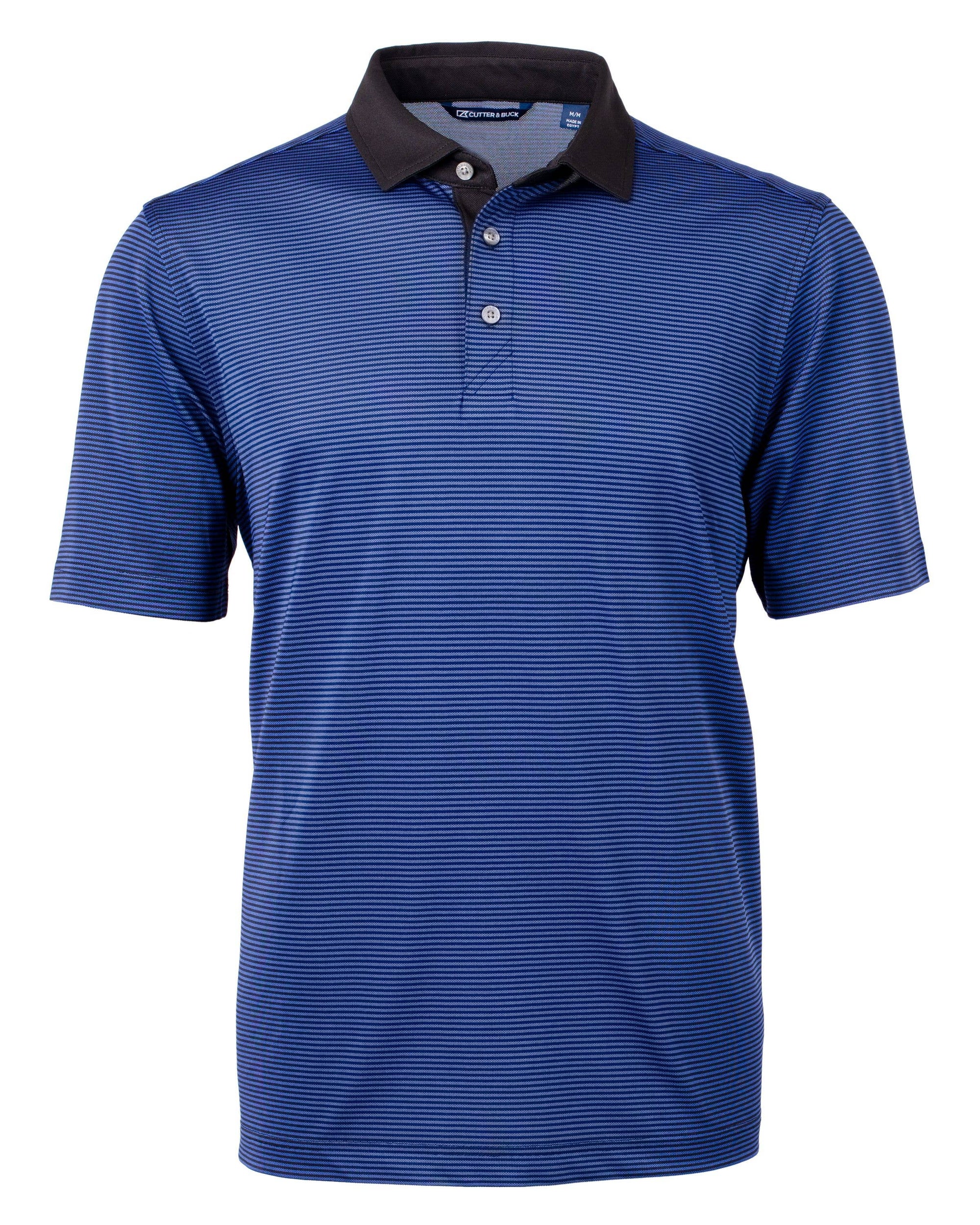 Cutter & Buck Virtue Eco Micro Stripe Recycled Mens Polo