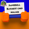 Dumbbell Business Card Holder with Florida Gators Colors
