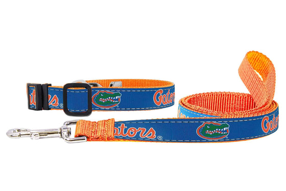 Florida Gators Adjustable Ribbon Dog Collar Lead.
