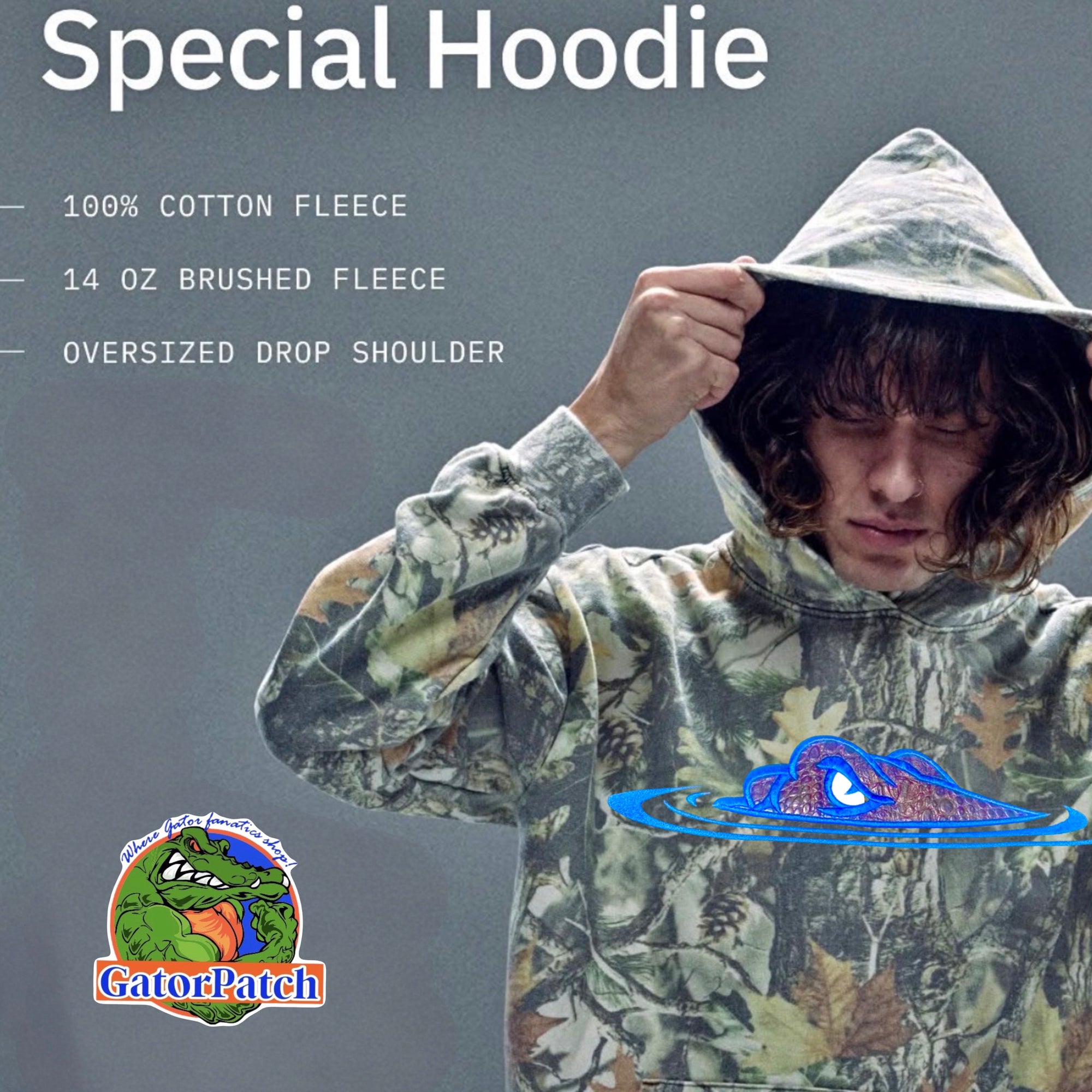 Gator Growl Camo Hoodie