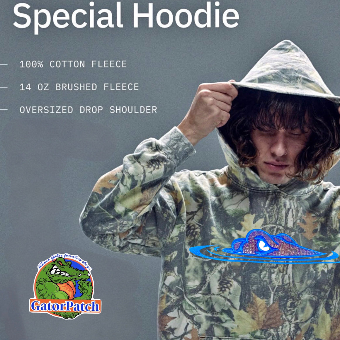 Gator Growl Camo Hoodie