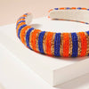 Game Day Color Block Seed Bead Headband