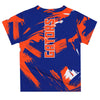 Florida Gators Blue Short Sleeve T-Shirt Paint Brush: XL