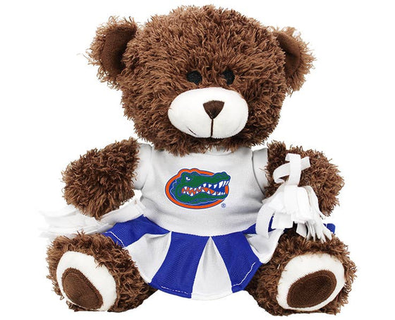 FLORIDA GATORS PLUSH BEAR CHEERLEADER W DRESS BLUE