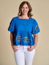 The Puff Sleeve Peplum Top | Florida