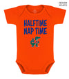 Florida Gators Infant Bodysuit: Screen-print : Orange / Halftime Nap Time / 0-3 Months