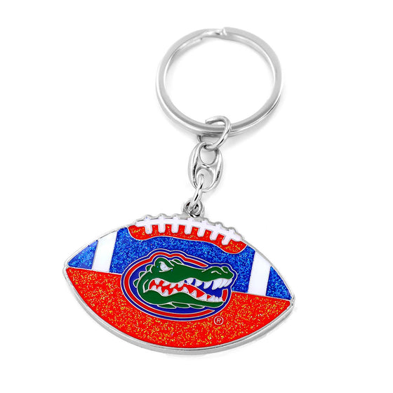 NCAA Florida Gators Glitter Football Keychain
