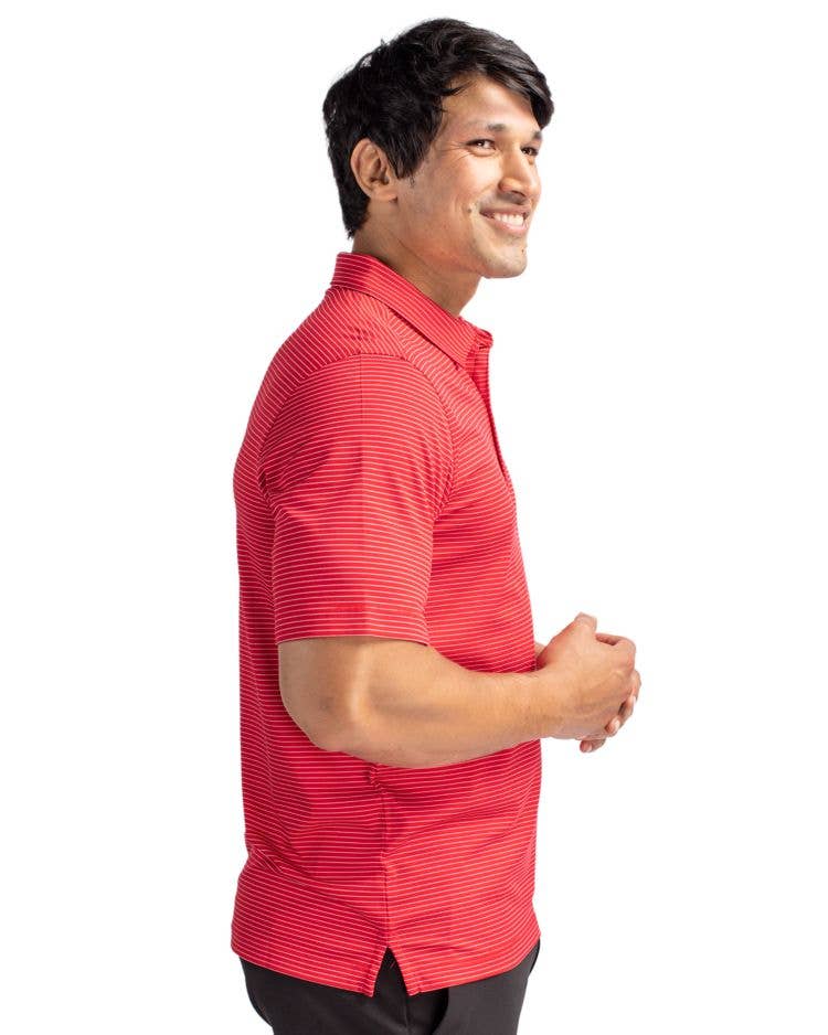 Cutter & Buck Forge Pencil Stripe Stretch Mens Polo