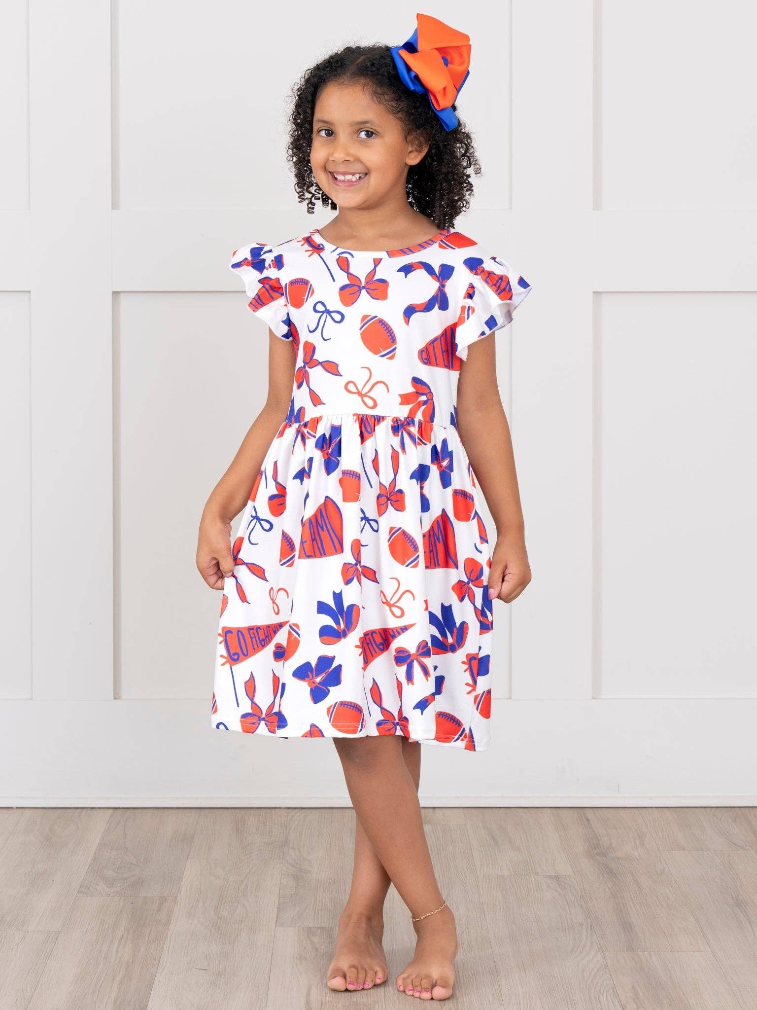 Go Team Flutter Swing Dress - Florida