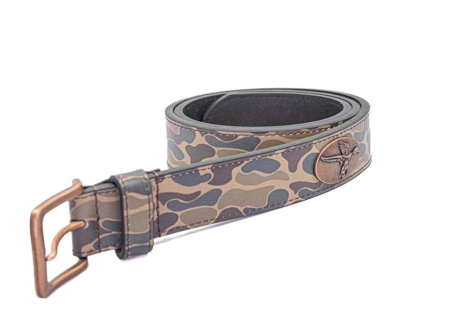 Florida Gators Old School Camo Leather Belt
