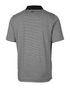 Cutter & Buck Forge Tonal Stripe Stretch Mens Polo: S / Black / MCK00113