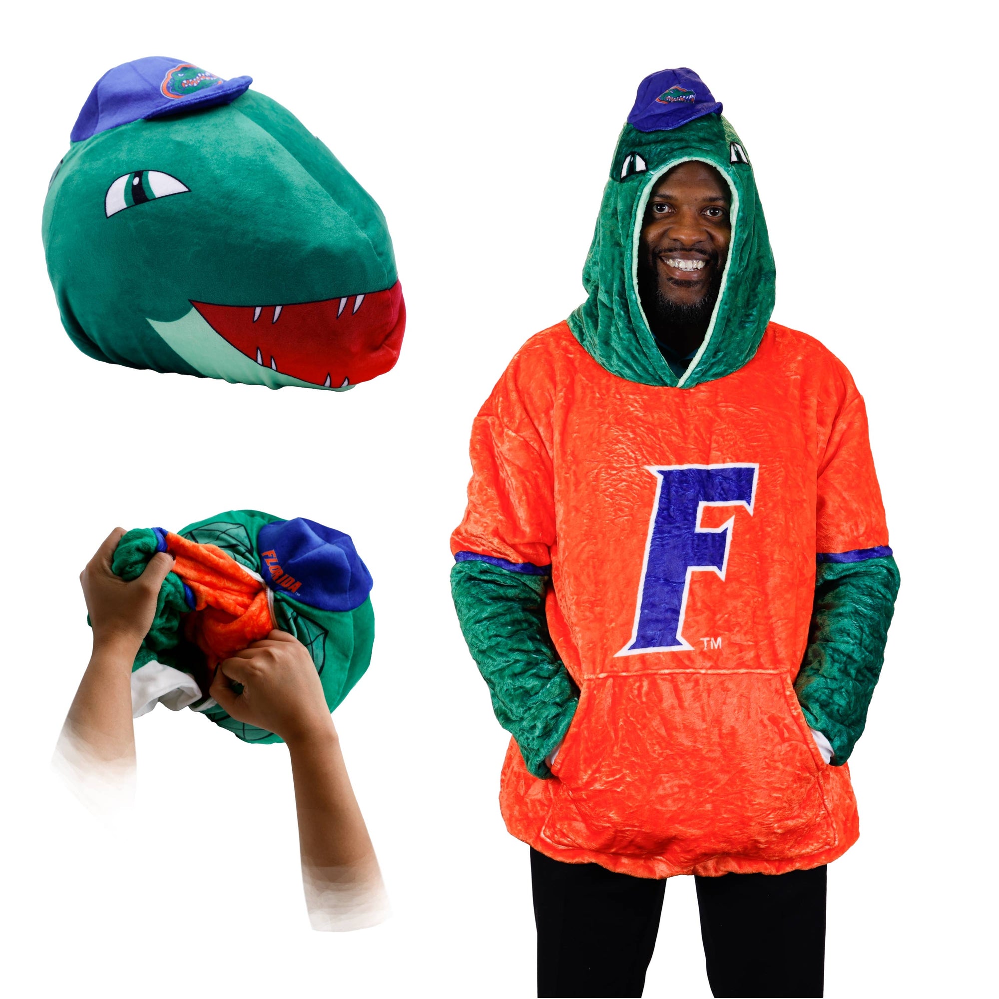 University of Florida Albert Snugible 2-in-1 Blanket Hoodie & Pillow