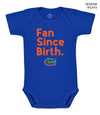 Florida Gators Infant Bodysuit: Screen-print : Royal / Halftime Nap Time / 12 Months