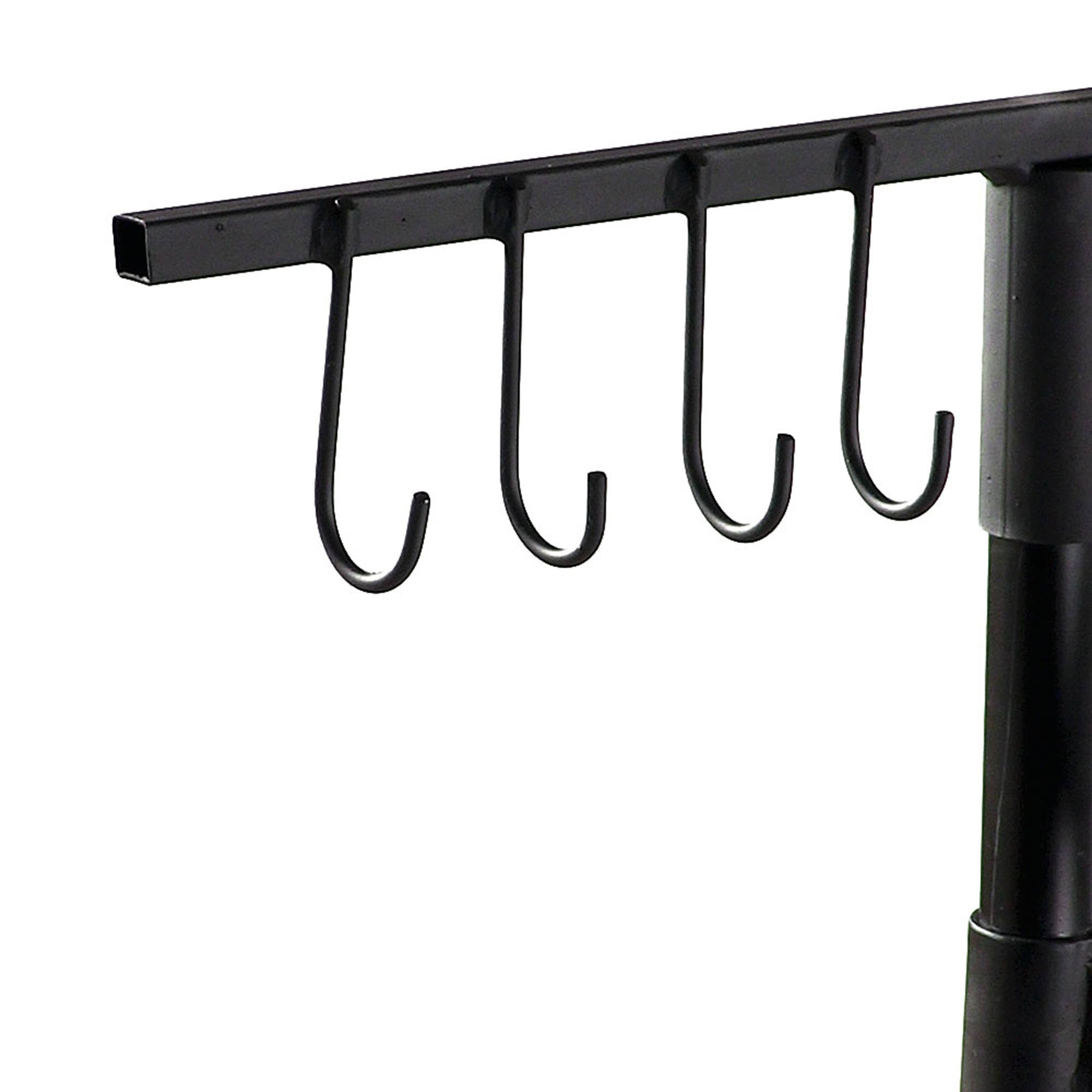 Steel Fire Pit Cooking Grill Swivel Set with Ground Stake