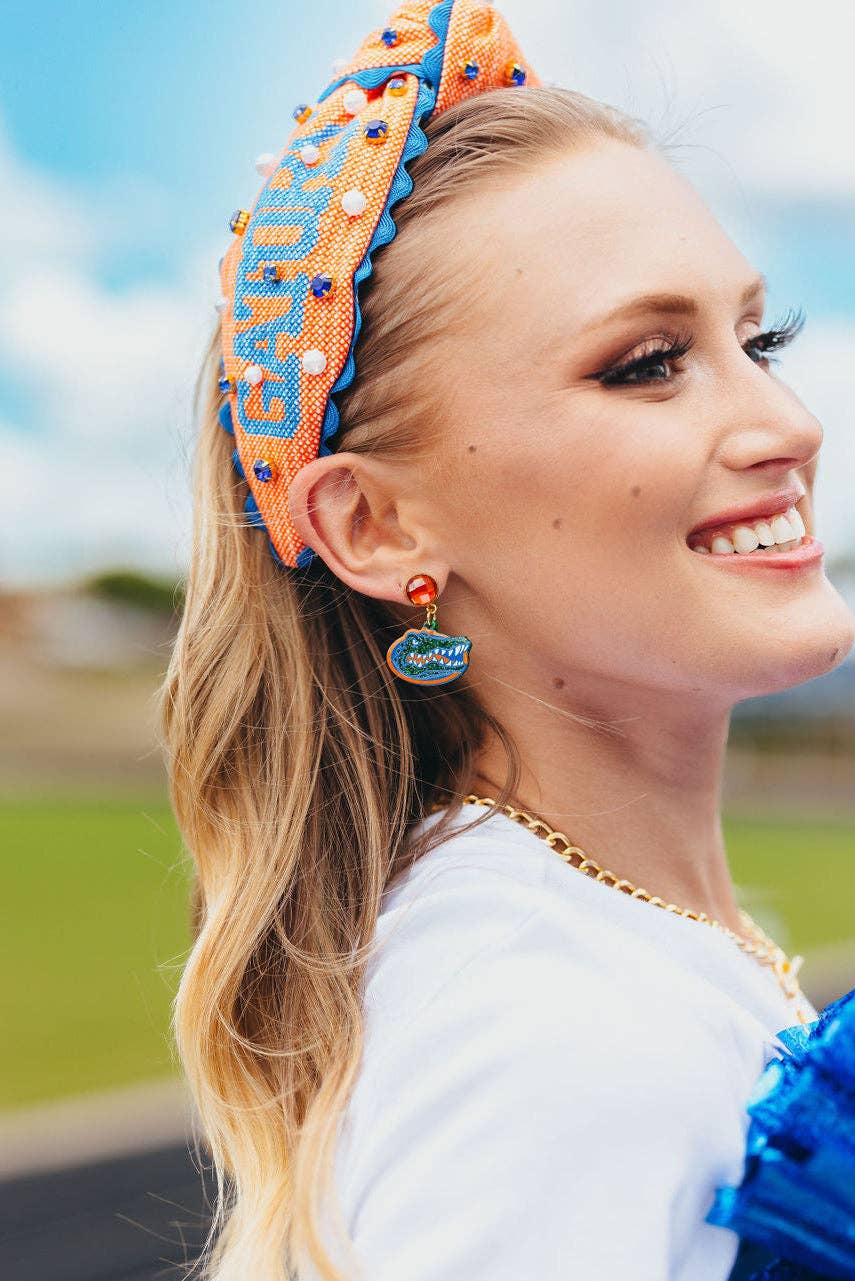 Mini Gator Logo Earrings