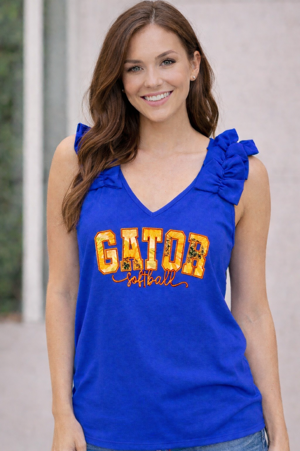 Embroidered appliqué Sunflower Blouse